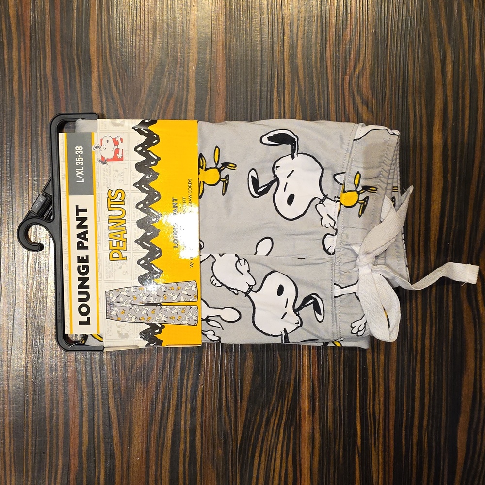 Peanuts Dancing Snoopy And Woodstock Lounge Pant L/XL NWT